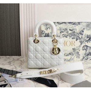Dior lady small size 20x18x8cm lambskin leather Bags