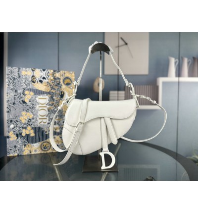 DIOR SADDLE 26CM ULTRAMATTE WHITE