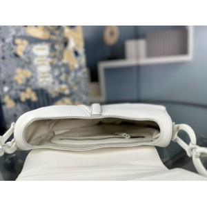 DIOR SADDLE 26CM ULTRAMATTE WHITE Bags