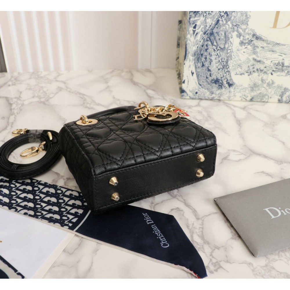 DIOR LADY 17CM HEARTS Bags