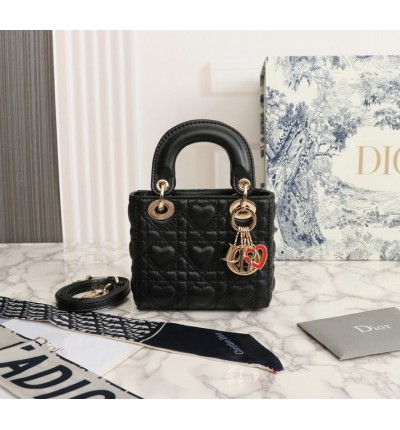 DIOR LADY 17CM HEARTS