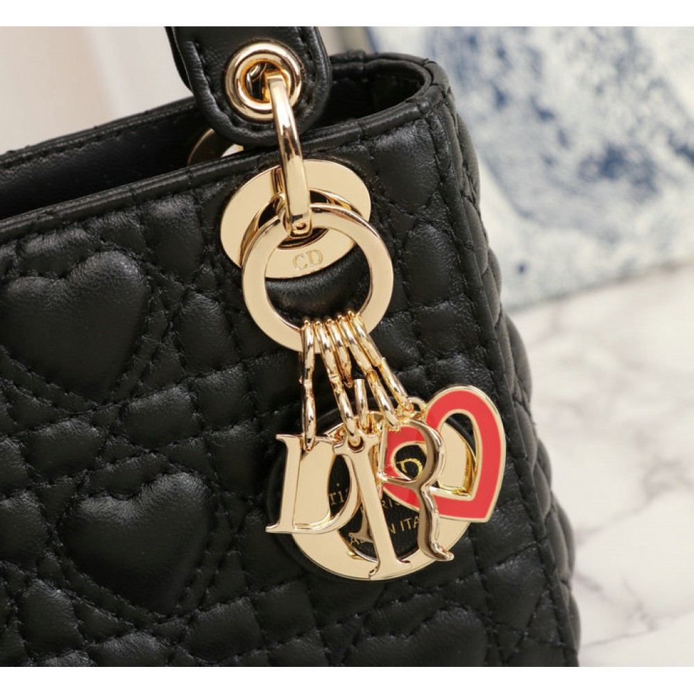 DIOR LADY 17CM HEARTS Bags