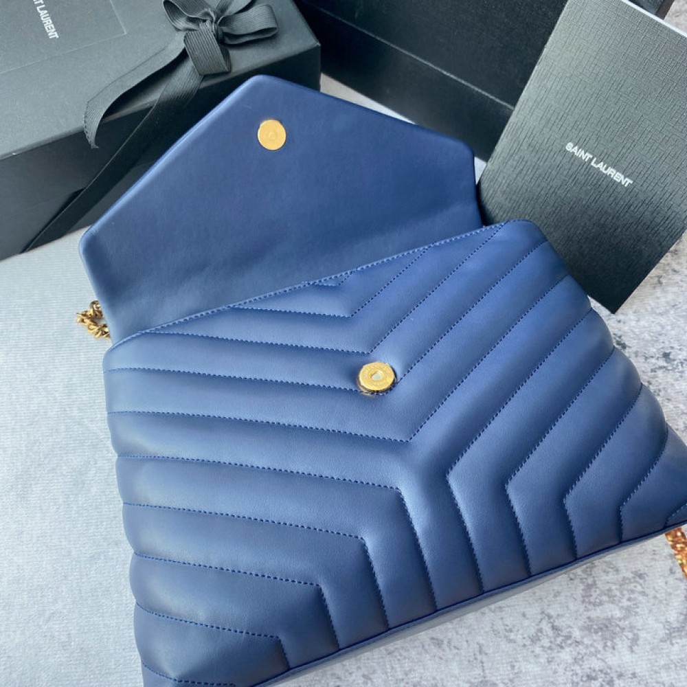 ysl loulou 32cm blue marine Bags