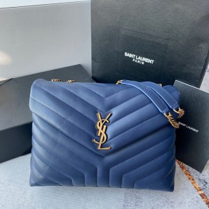 ysl loulou 32cm blue marine Bags