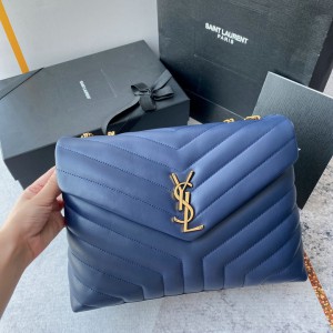 ysl loulou 32cm blue marine Bags