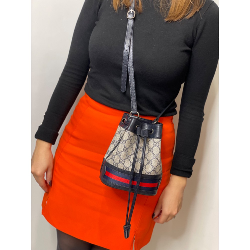 gucci ophdia bucket 15x18cm blue dark 