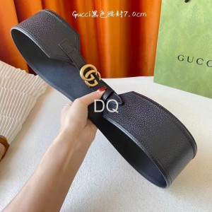 gucci belt 7cm blac-white 80-125cm Accesories