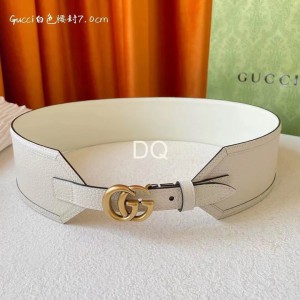 gucci belt 7cm blac-white 80-125cm Accesories