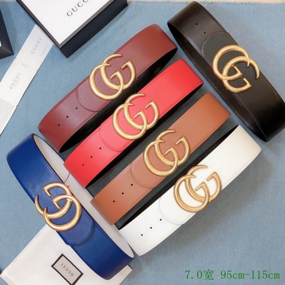 gucci belt 7cm double side 80-125cm Accesories