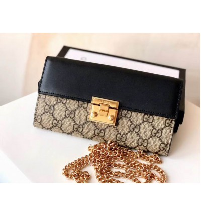 gucci wallet on chain padlock