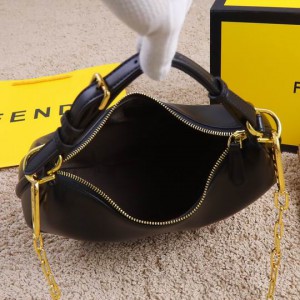 fendi graphy 29x24x10cm black leather Bags