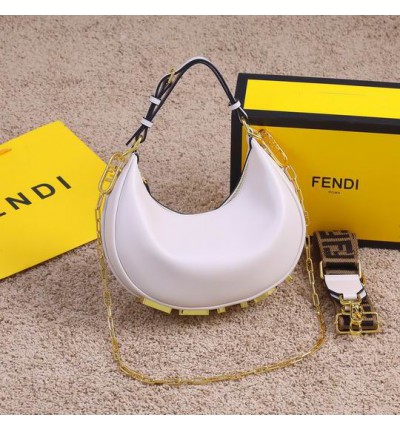 fendi graphy 29x24x10cm white leather