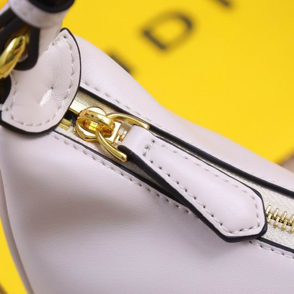 fendi graphy 29x24x10cm white leather Bags