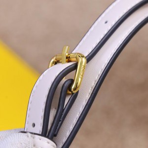 fendi graphy 29x24x10cm white leather Bags