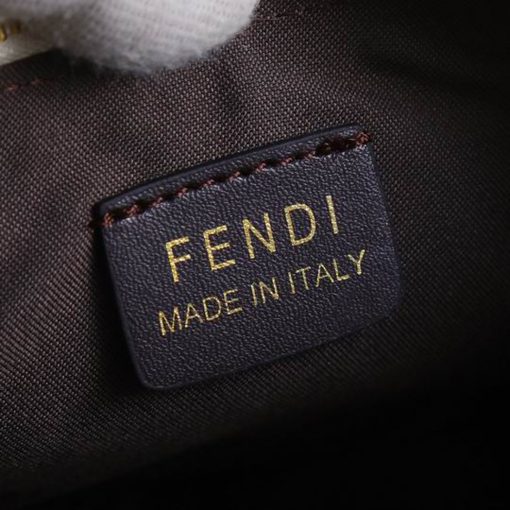 fendi graphy 29x24x10cm white leather Bags