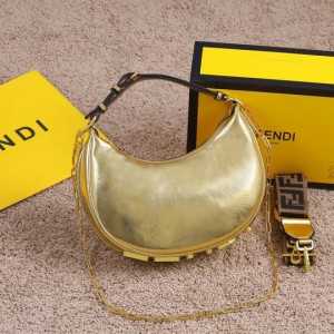fendi graphy 29x24x10cm gold leather Bags