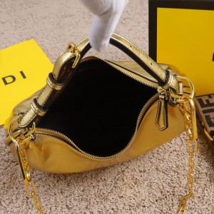 fendi graphy 29x24x10cm gold leather Bags