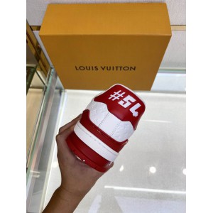 lv sneakers 38-46 red white Shoes