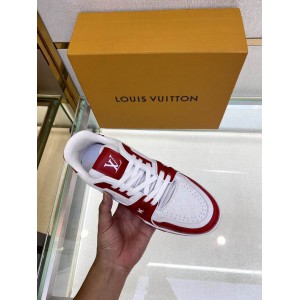 lv sneakers 38-46 red white Shoes