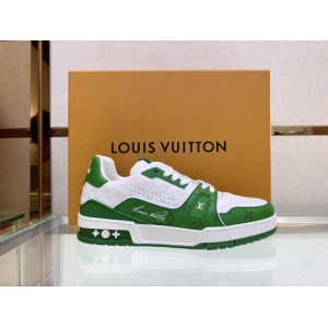 lv sneaker 38-46 white green Shoes