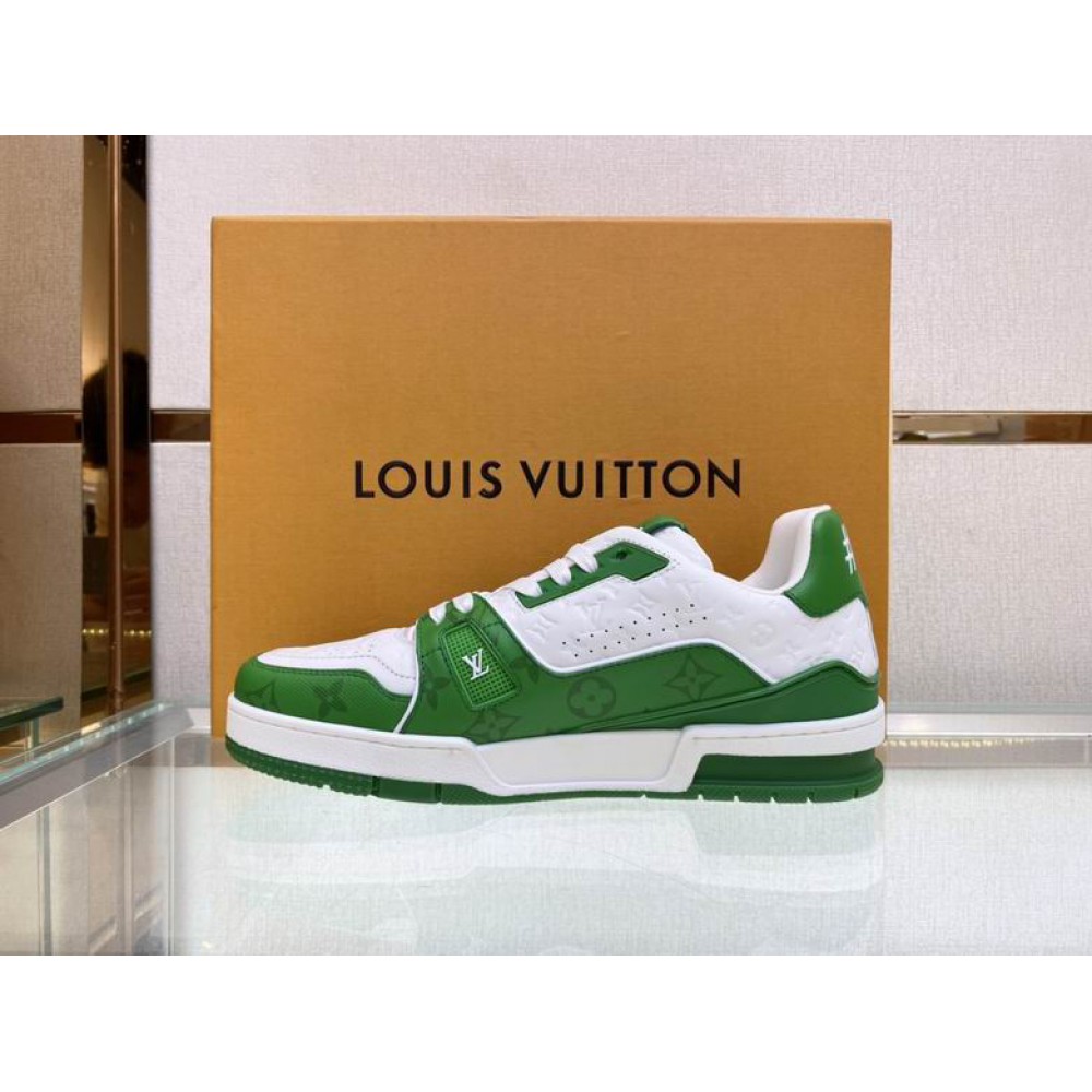 lv sneaker 38-46 white green Shoes