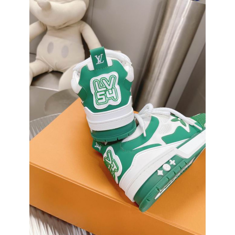 lv sneaker 38-46 white green 2023 Shoes