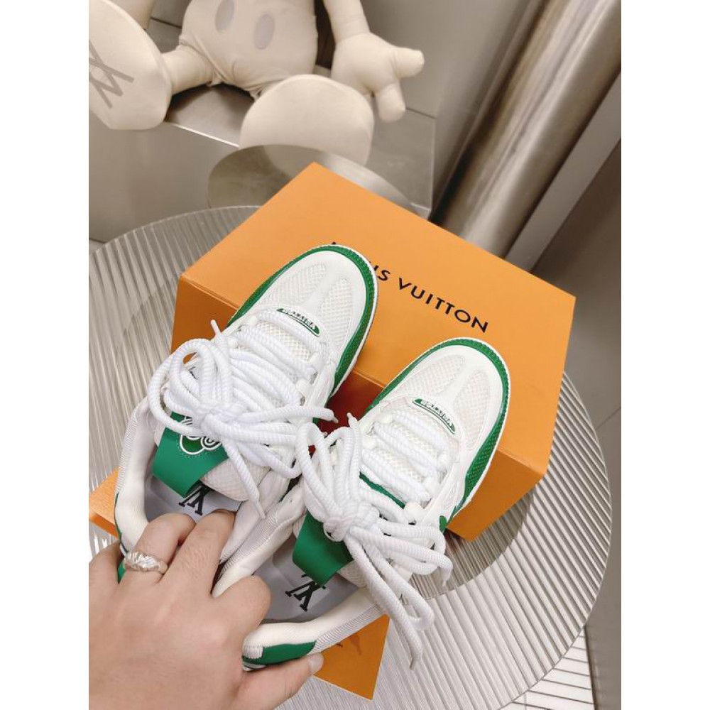 lv sneaker 38-46 white green 2023 Shoes