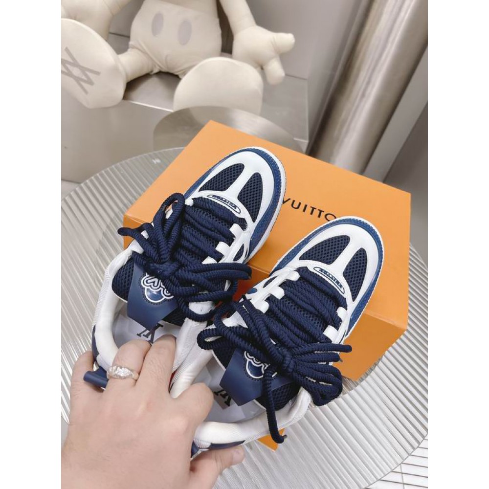 lv sneaker 38-46 white blue 2023 Shoes
