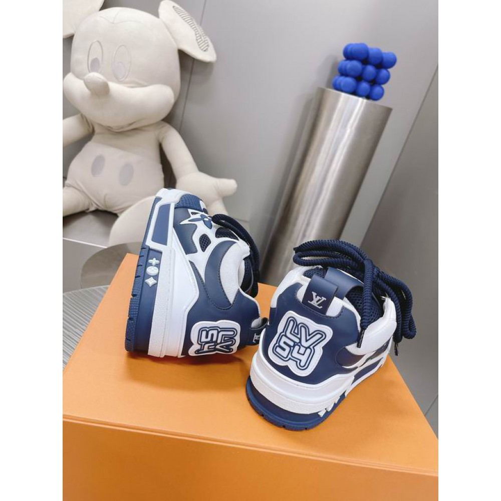 lv sneaker 38-46 white blue 2023 Shoes