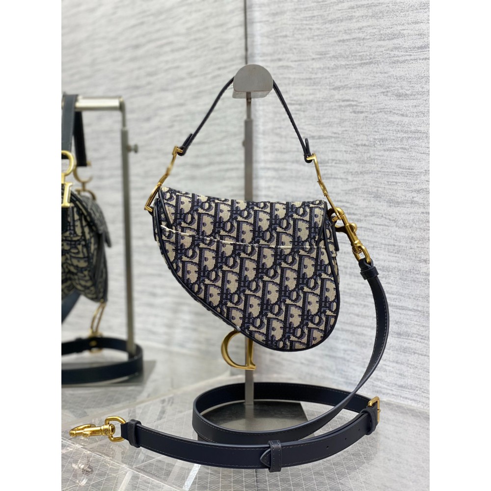 DIOR SADDLE Oblique Jacquard 21 x 18 x 5 cm Bags