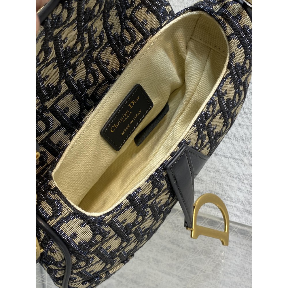 DIOR SADDLE Oblique Jacquard 21 x 18 x 5 cm Bags