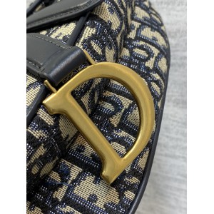 DIOR SADDLE Oblique Jacquard 21 x 18 x 5 cm Bags