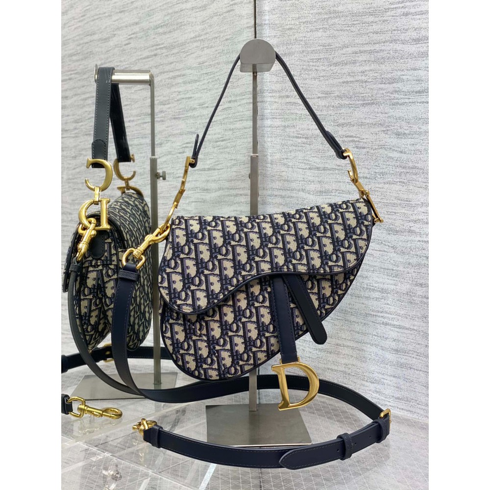 DIOR SADDLE Oblique Jacquard 26cm 2023 Bags