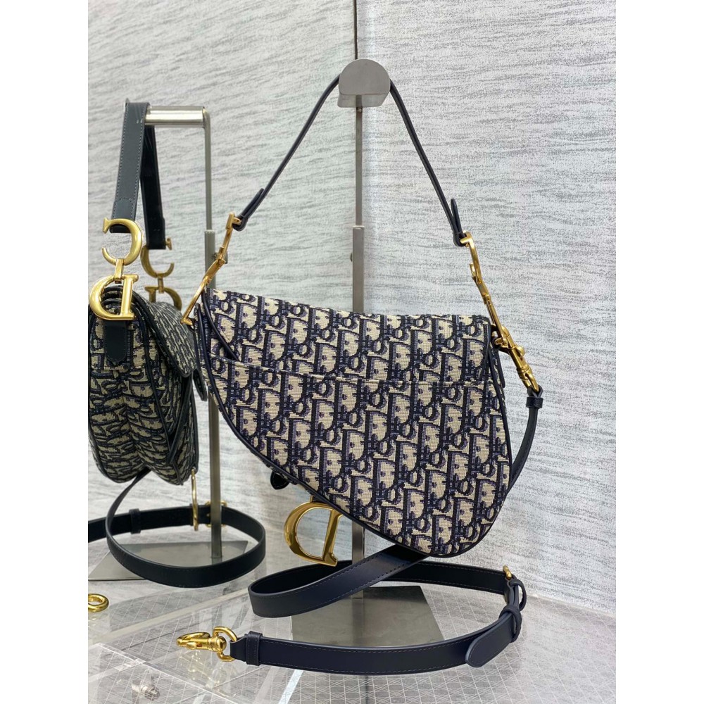 DIOR SADDLE Oblique Jacquard 26cm 2023 Bags