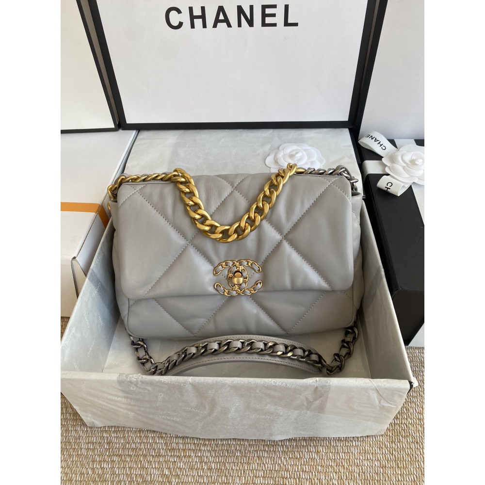 CHANEL19 26CM grey colour Bags