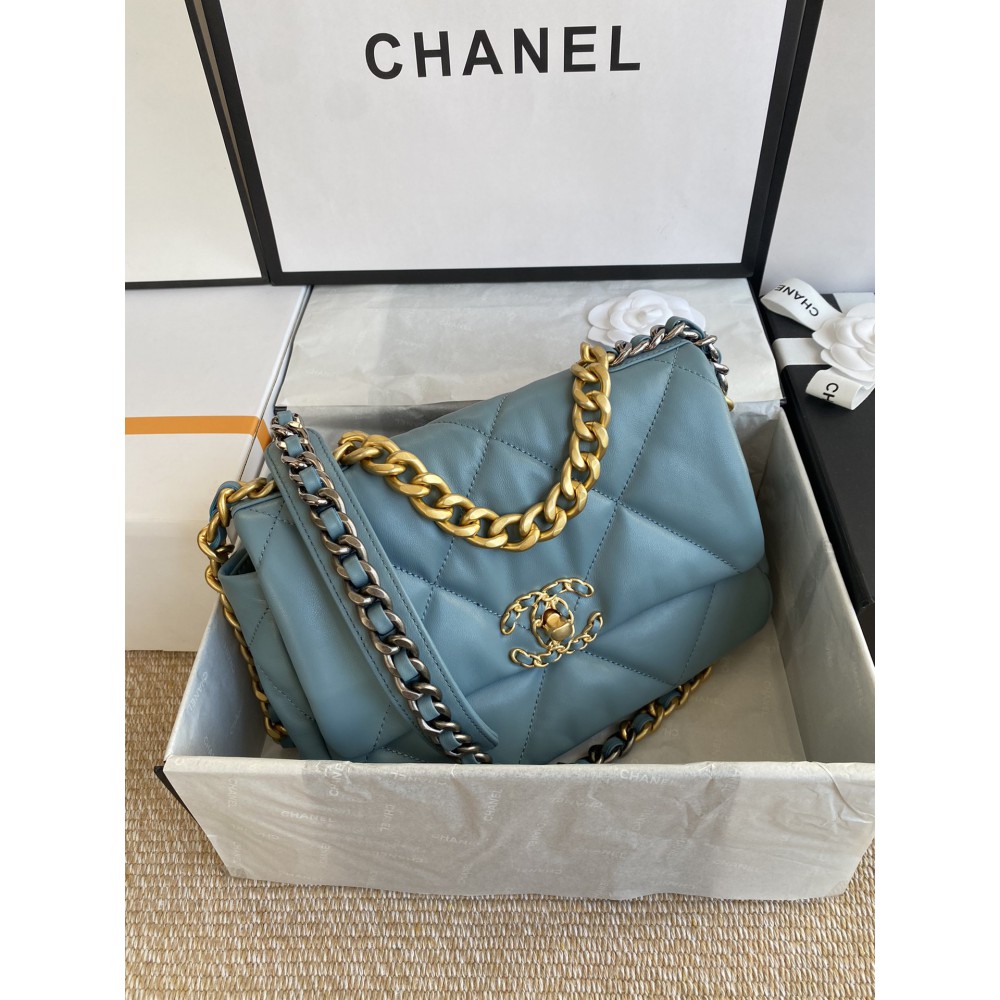 chanel19 26cm light blue Bags