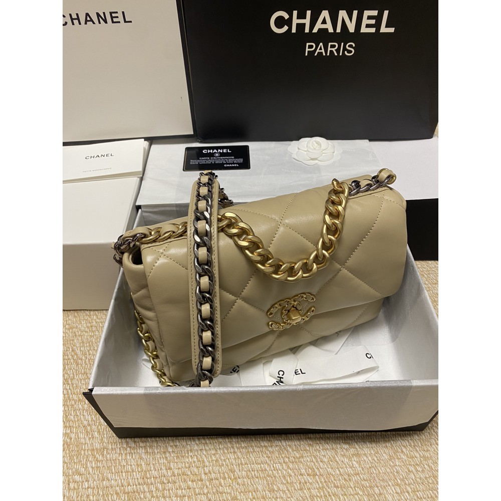 chanel19 26cm beige colour Bags