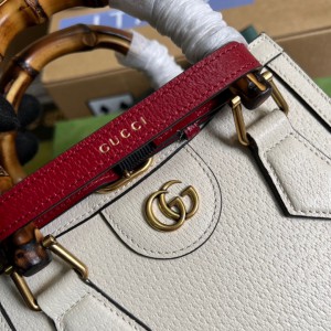 gucci diana 20x16cm white leather Bags