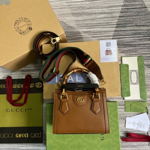 gucci diana 20x16cm brown leather Bags