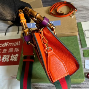 gucci diana 20x16cm orange leather Bags