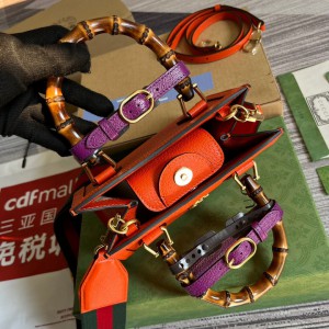 gucci diana 20x16cm orange leather Bags