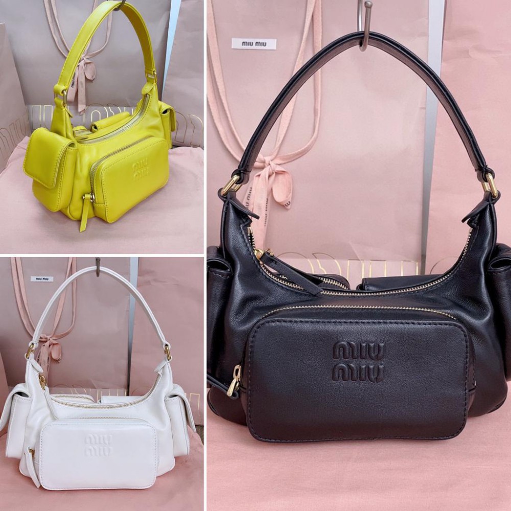 Miu Miu Nappa leather Pocket bag 21x12x6cm Bags