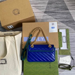Gucci marmont 22cm blue Bags