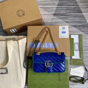 Gucci marmont 22cm blue Bags