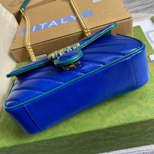 Gucci marmont 22cm blue Bags