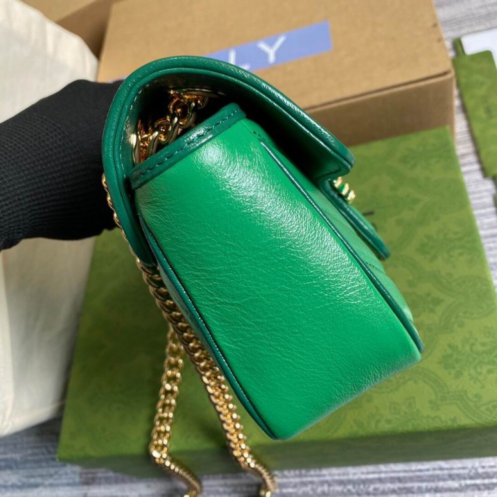 Gucci marmont 22cm green Bags