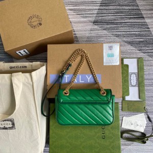 Gucci marmont 22cm green Bags