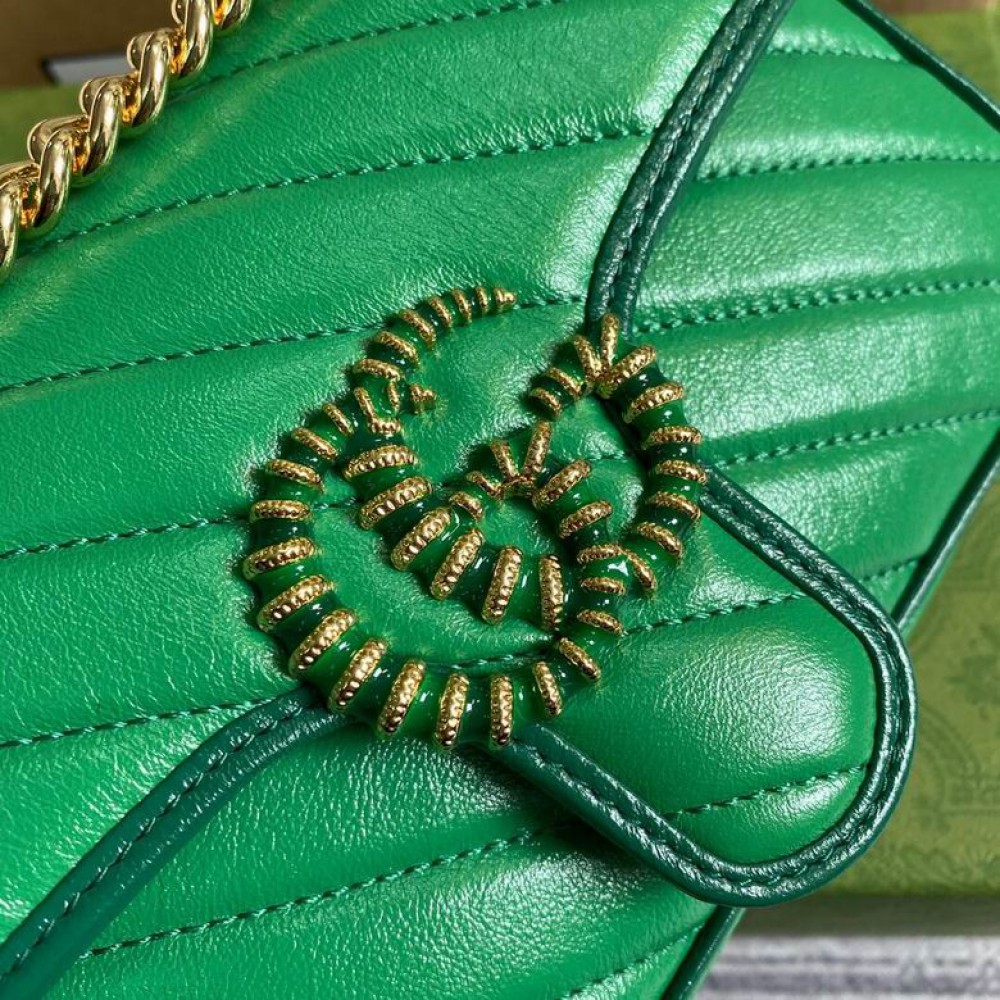 Gucci marmont 22cm green Bags