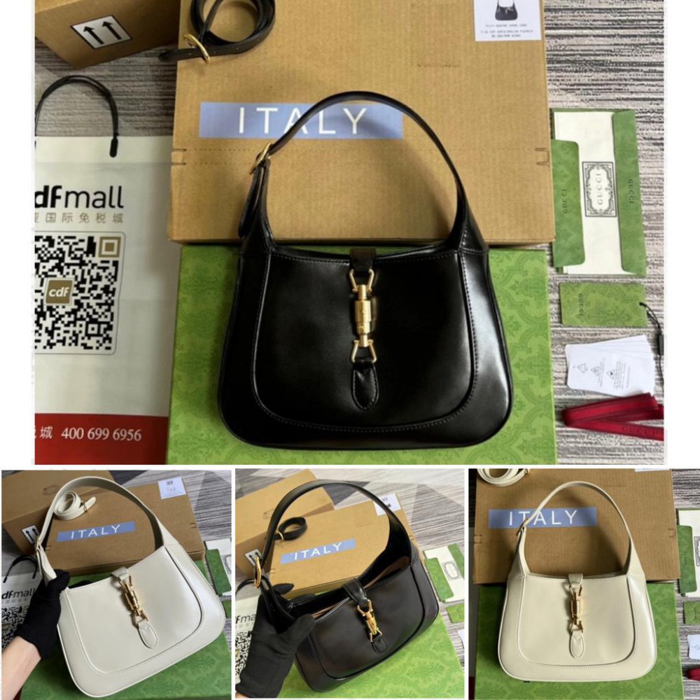 gucci jackie 28x19cm leather 2 colour Bags