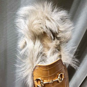 Gucci half slippers fur croc effect 36-43 Shoes